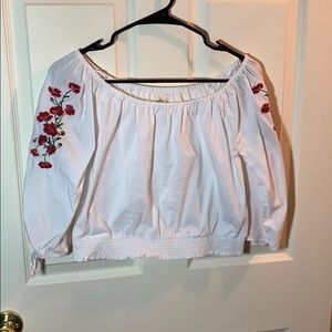 Size S Hollister Off-the-Shoulder White Blouse